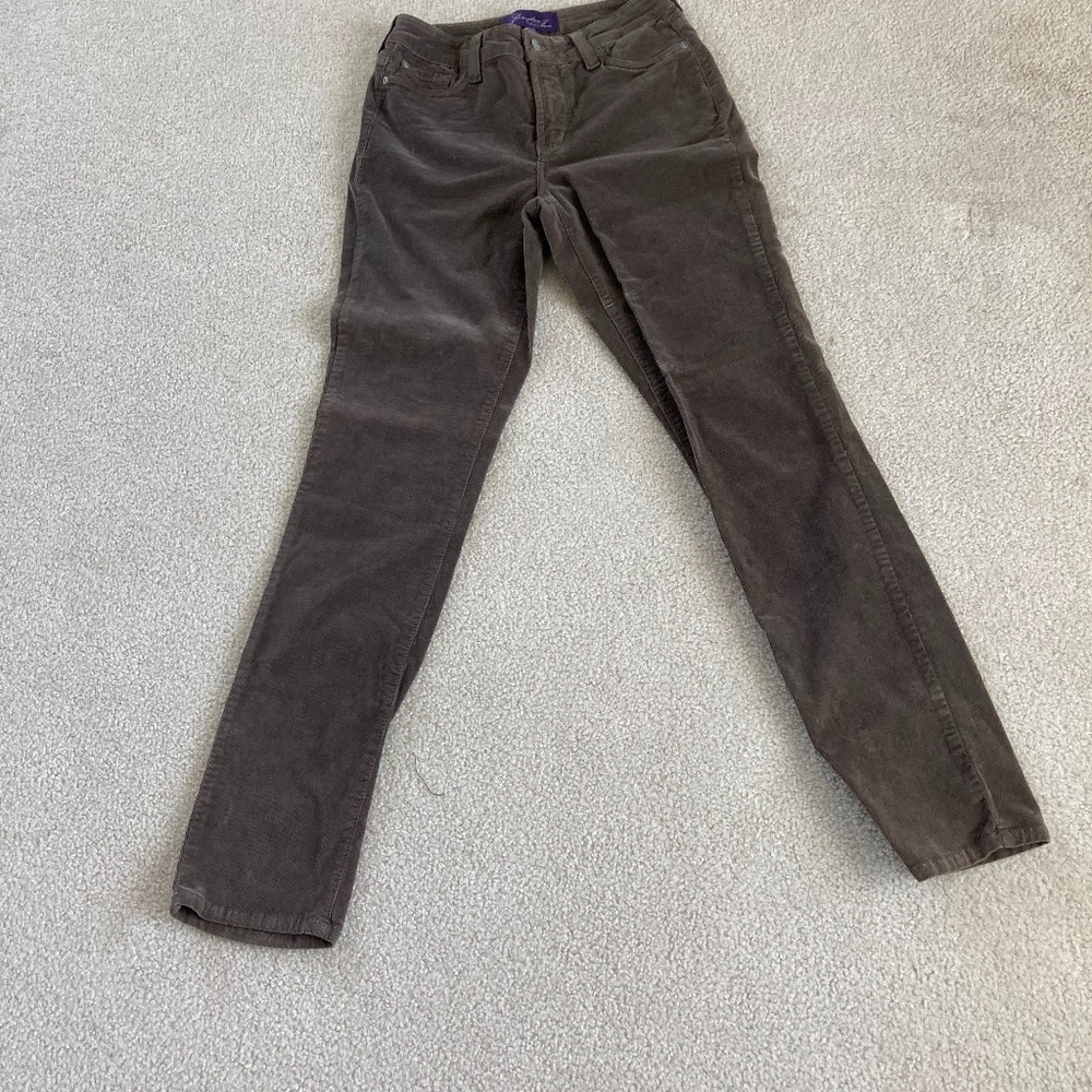 Skinny Stretch Light Brown Corduroy Pants